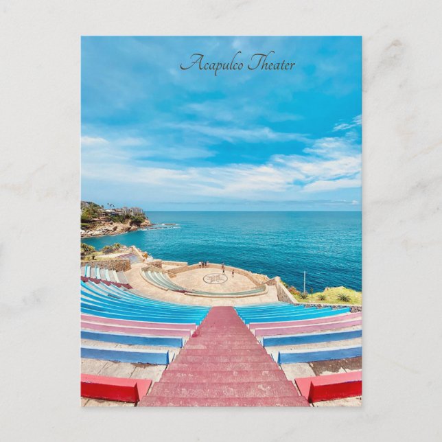 Cartes Pour Fêtes Annuelles Théâtre d'Acapulco Mexique (Devant)