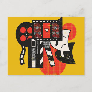Cartes Pour Fêtes Annuelles Théâtre intérimaire Abstrait  Théâtre dramatique