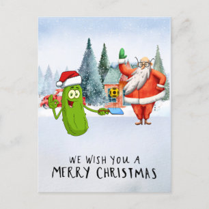 Cartes Pour Fêtes Annuelles Thème de Noël de Pickleball
