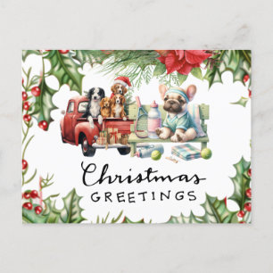 Cartes Pour Fêtes Annuelles Thème de Noël de tennis