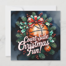 Thème de Noël du basket-ball