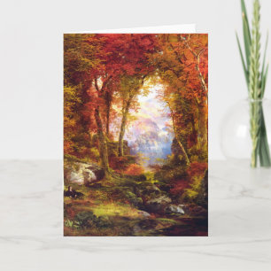 Cartes Pour Fêtes Annuelles Thomas Moran - Sous les arbres