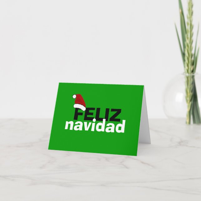 Cartes Pour Fêtes Annuelles Ti de Feliz Navidad Para (Devant)