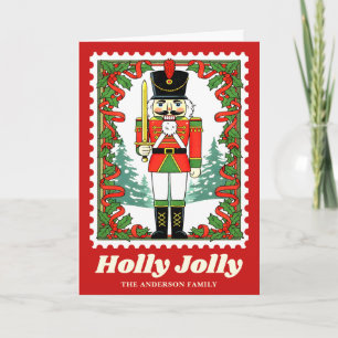 Cartes Pour Fêtes Annuelles Timbre de Noël Casse-Noisette Holly Jolly