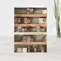 timbres de bloc d'impression antique