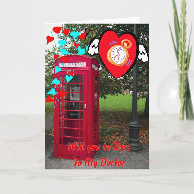 Cartes Pour Fêtes Annuelles Time Traveller Valentine (Devant)