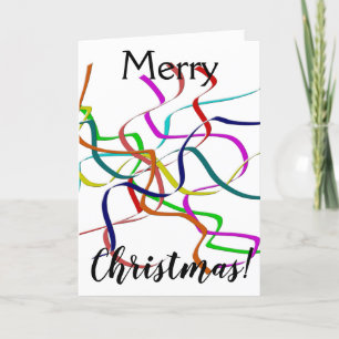 Cartes Pour Fêtes Annuelles Tinsel coloré 2 Noël