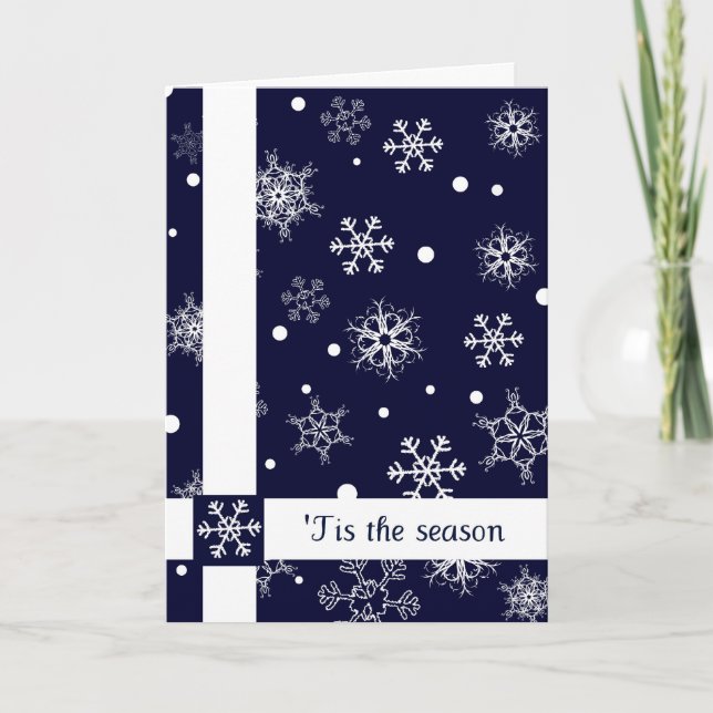 Cartes Pour Fêtes Annuelles TisTheSeason - texte (Devant)