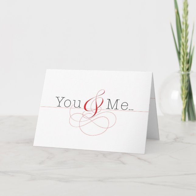 Cartes Pour Fêtes Annuelles Toi et moi (Devant)