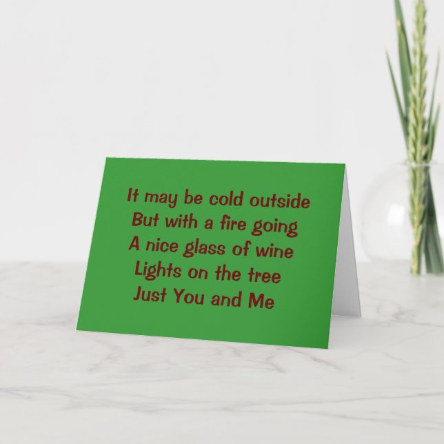 CARTES POUR FÊTES ANNUELLES TOI ET MOI ENSEMBLE=VACANCES PARFAITES (Devant)