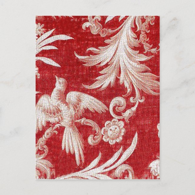 Cartes Pour Fêtes Annuelles Toile rouge de Noël (Devant)
