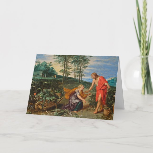 Cartes Pour Fêtes Annuelles Toli Me Tangeren Jesus and Mary Magdalene (Devant)