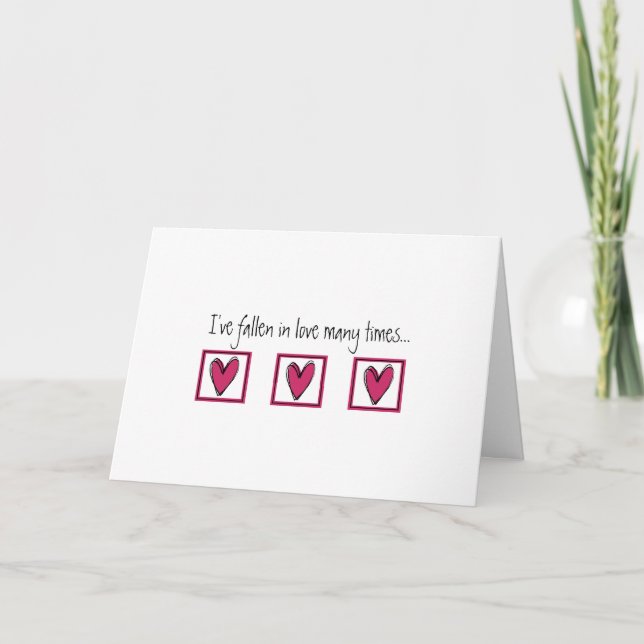 Cartes Pour Fêtes Annuelles Tomber Amoureux De Toi (Devant)