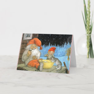 Cartes Pour Fêtes Annuelles Tomte Nisse, aka père noël