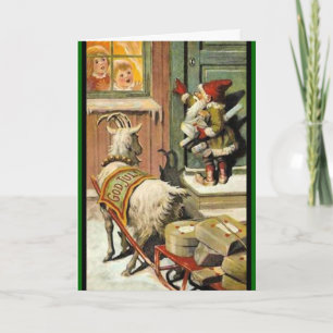 Cartes Pour Fêtes Annuelles Tomte Nisse, aka Santa Clause