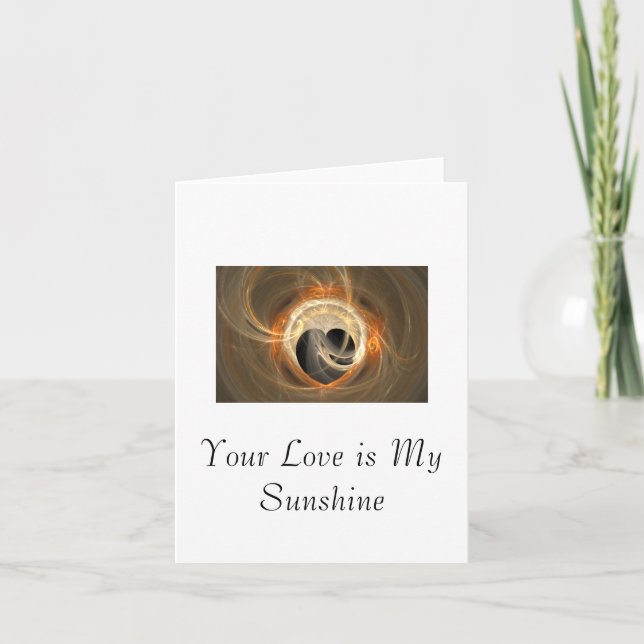 Cartes Pour Fêtes Annuelles Ton amour est mon soleil (Devant)