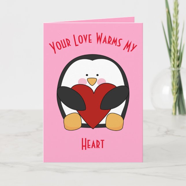 Cartes Pour Fêtes Annuelles Ton Amour Me Réchauffe Le Coeur (Devant)