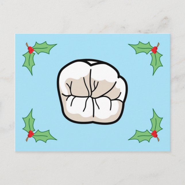 Cartes Pour Fêtes Annuelles Tooth Holiday Card (Devant)