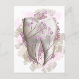 Cartes Pour Fêtes Annuelles Tooth painting. Dentiste, dentiste, dentistry. Poi