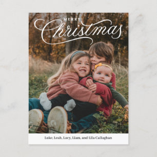 Cartes Pour Fêtes Annuelles Top légende Joyeux Noël couleur modifiable