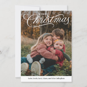 Cartes Pour Fêtes Annuelles Top légende Joyeux Noël couleur modifiable