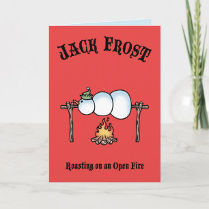 Cartes Pour Fêtes Annuelles Torréfaction de Jack Frost