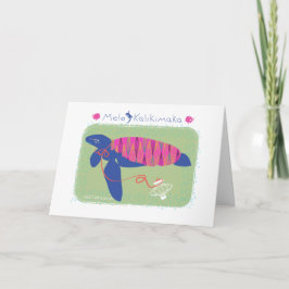 Cartes Pour Fêtes Annuelles Tortue de Noël de Mele Kalikimaka /Merry