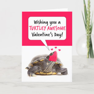 Cartes Pour Fêtes Annuelles Tortue Heureuse Sainte-Valentin dans le masque de
