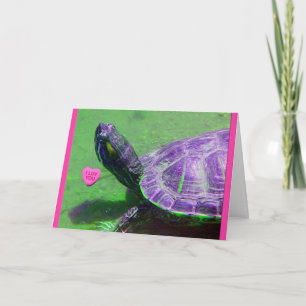 Cartes Pour Fêtes Annuelles Tortue Valentine