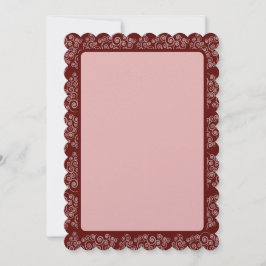 Cartes Pour Fêtes Annuelles Toscane Rose Or CurlyQue Arbres de Noël