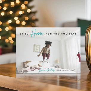 Cartes Pour Fêtes Annuelles Toujours à la maison   Bonnes Fêtes amusantes Phot
