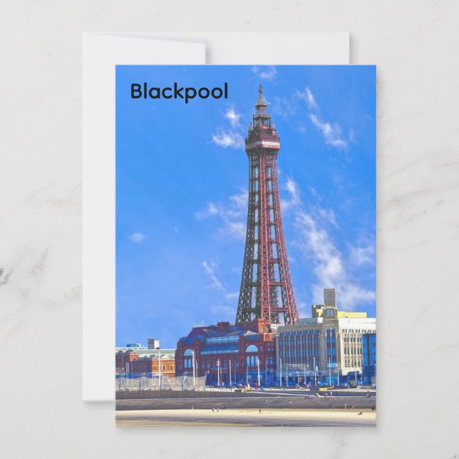 Cartes Pour Fêtes Annuelles Tour Blackpool (Devant)