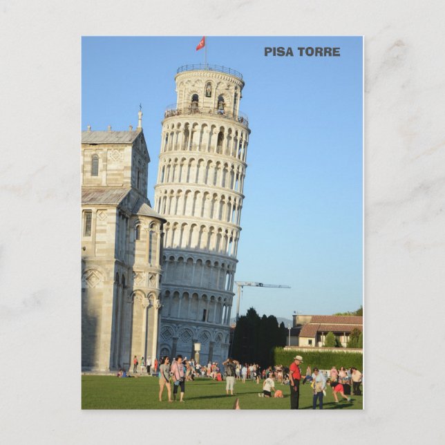 Cartes Pour Fêtes Annuelles Tour de Pise Torre Italie (Devant)