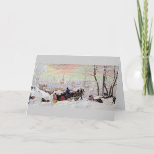 Cartes Pour Fêtes Annuelles Tour de Sleigh de Russe