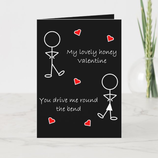 Cartes Pour Fêtes Annuelles Tour du Bend Valentine (Devant)