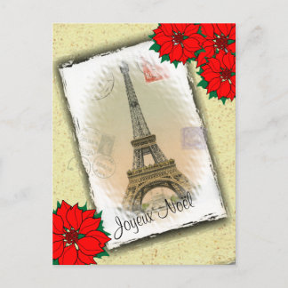 Cartes Pour Fêtes Annuelles Tour Eiffel avec la salutation de Noël