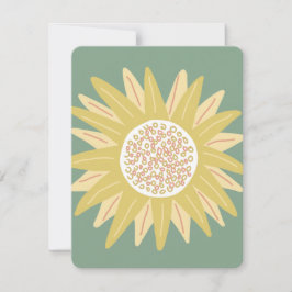Cartes Pour Fêtes Annuelles Tournesol géant