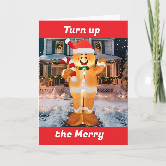CARTES POUR FÊTES ANNUELLES TOURNEZ LE "MERRY" CETTE SAISON DE NOËL (Devant)