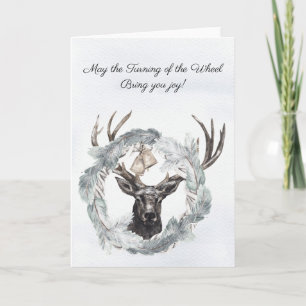 Cartes Pour Fêtes Annuelles Tournoi de la Wheel Yule Greeting Card