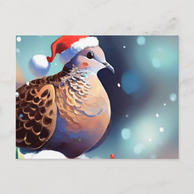 Cartes Pour Fêtes Annuelles Tourterelle de Noël Dove 2 (Devant)