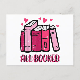 Cartes Pour Fêtes Annuelles Tous Booked Funny Lire Livre Lecture Bibliothécair
