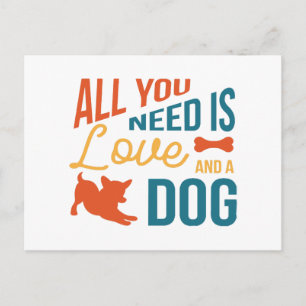 Cartes Pour Fêtes Annuelles Tout ce dont vous avez besoin c'est d'amour et d'u
