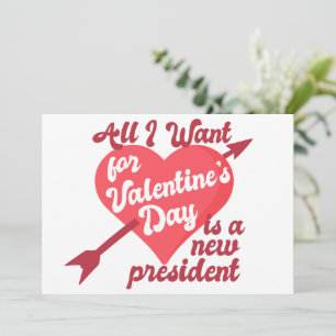 Cartes Pour Fêtes Annuelles Tout ce que je veux pour la Saint-Valentin, c'est 