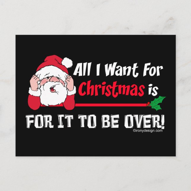 Cartes Pour Fêtes Annuelles Tout ce que je veux pour Noël (Devant)