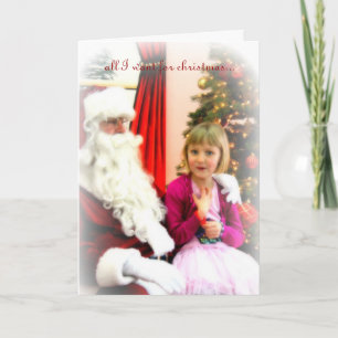 Cartes Pour Fêtes Annuelles tout ce que je veux pour Noël