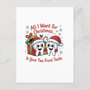 Cartes Pour Fêtes Annuelles Tout ce que je veux pour Noël, ce sont vos deux de