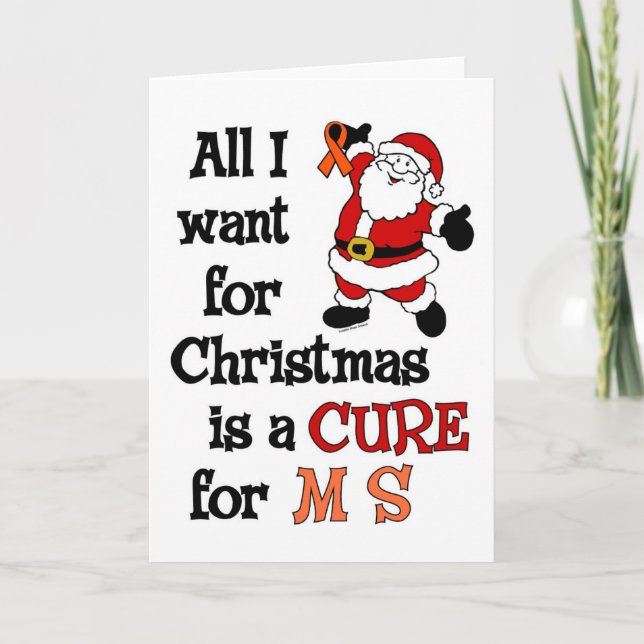 Cartes Pour Fêtes Annuelles Tout Ce Que Je Veux Pour Noël...MS (Devant)
