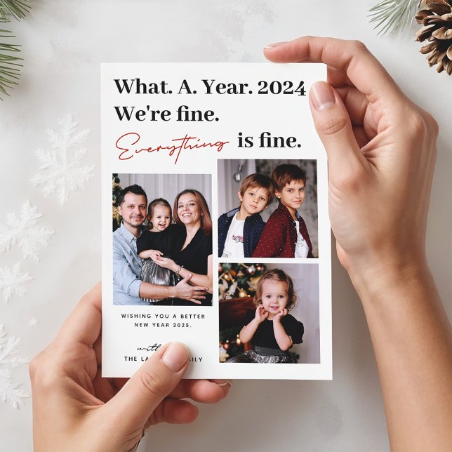 Cartes Pour Fêtes Annuelles Tout est bien amusant Nouvel An 3 Photo (Créateur téléchargé)