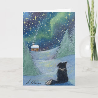 Cartes Pour Fêtes Annuelles Tout est brillant Border Collie chien