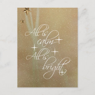 Cartes Pour Fêtes Annuelles Tout est calme, tout est bon Noël